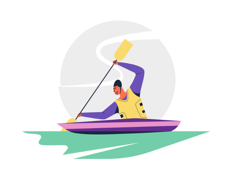 kayak en el rio guadiaro
